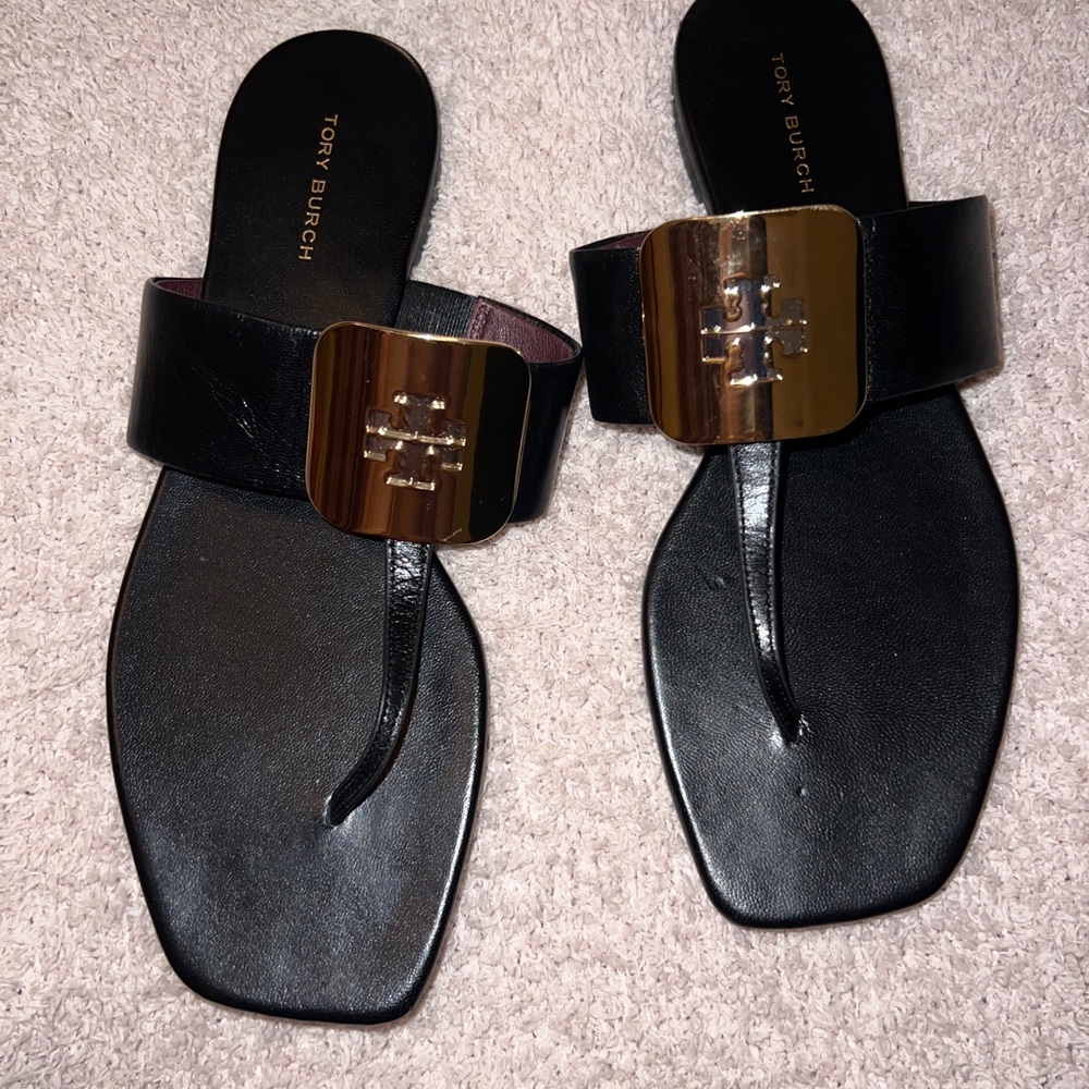 Tory Burch Georgia Leather Sandals - Picture 10 of 15